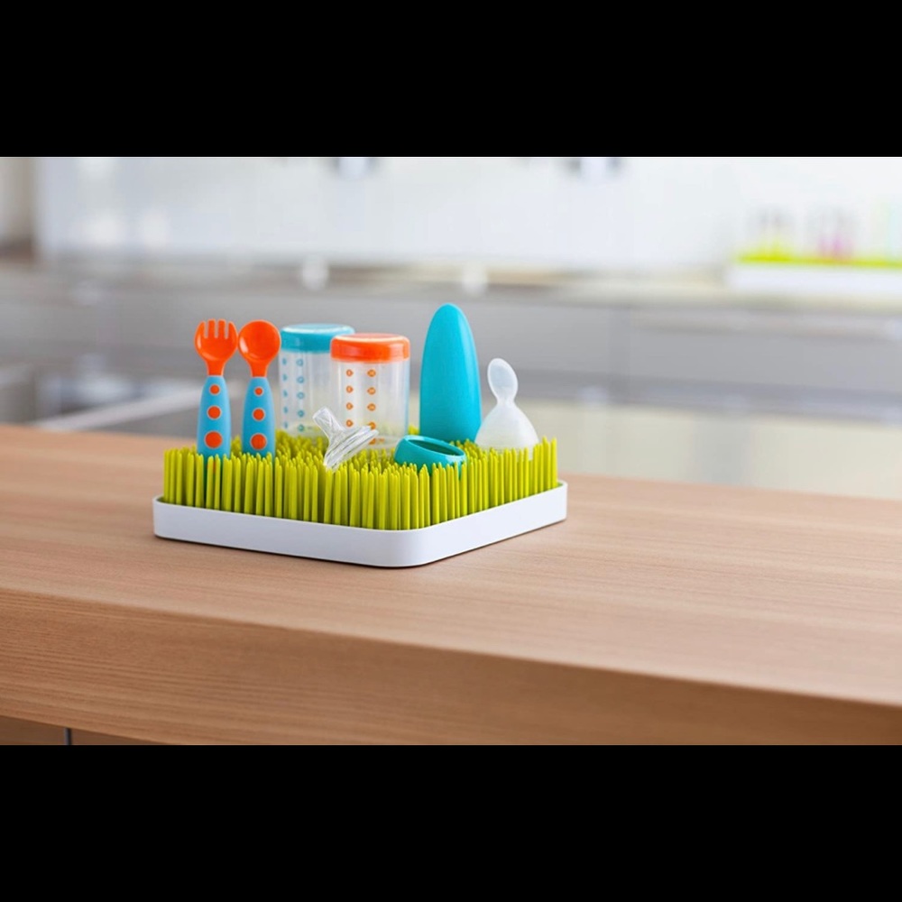 Boon Grass Countertop Baby Bottle Drying Rack, Green
